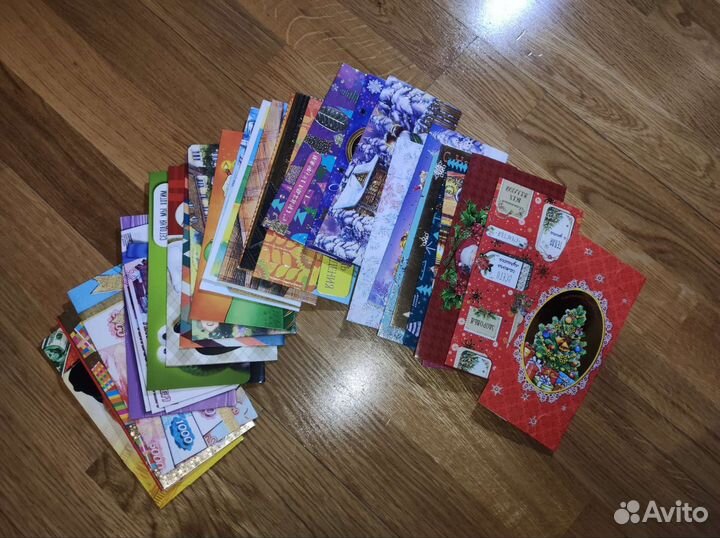 Подарочные конверты 27 шт