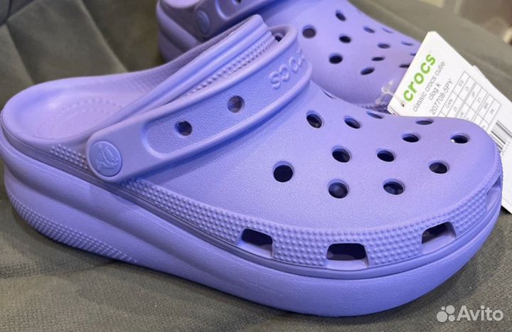 Новые сабо на платформе crocs оригинальные