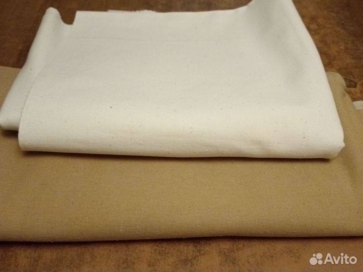 Отрез ткани натуральный Лен СССР