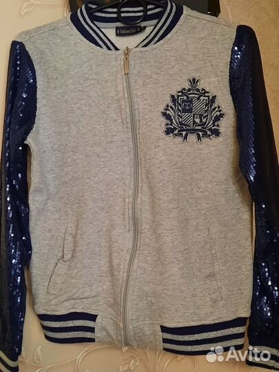 Кофта на молнии для девочки 116