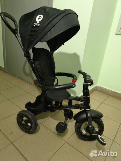 Детский велосипед трехколесный с ручкой