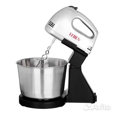 Leben Миксер кухонный 100Вт, 7 скоростей, 4 насадк