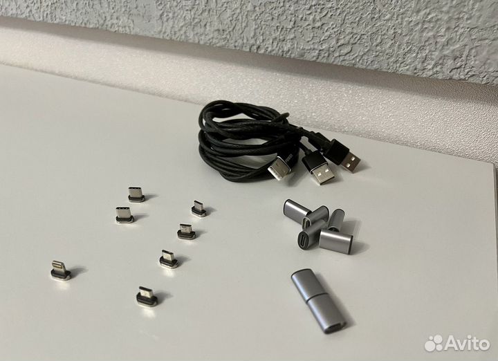 Магнитная зарядка Type-C, microusb, lightning