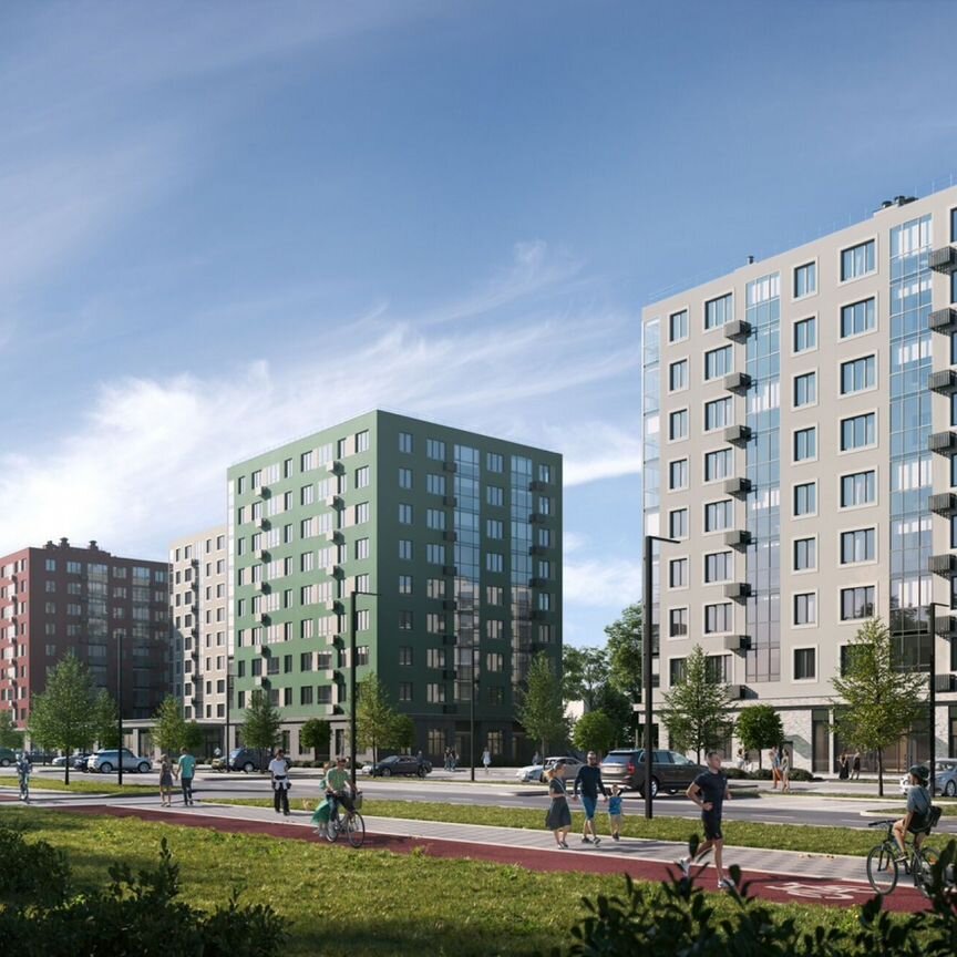 1-к. квартира, 35,1 м², 9/9 эт.