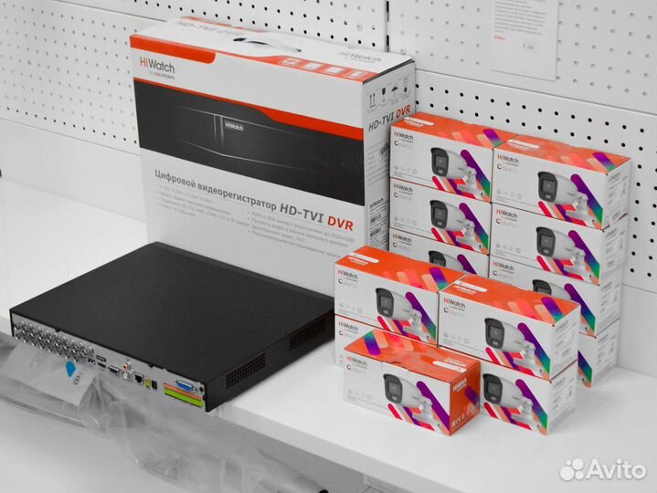 Видеонаблюдение на улицу HiWatch 5MP ColorVu