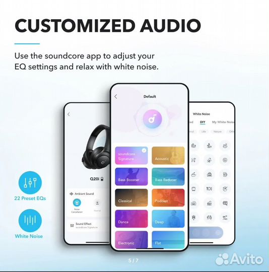 Беспроводные наушники anker soundcore life Q20i