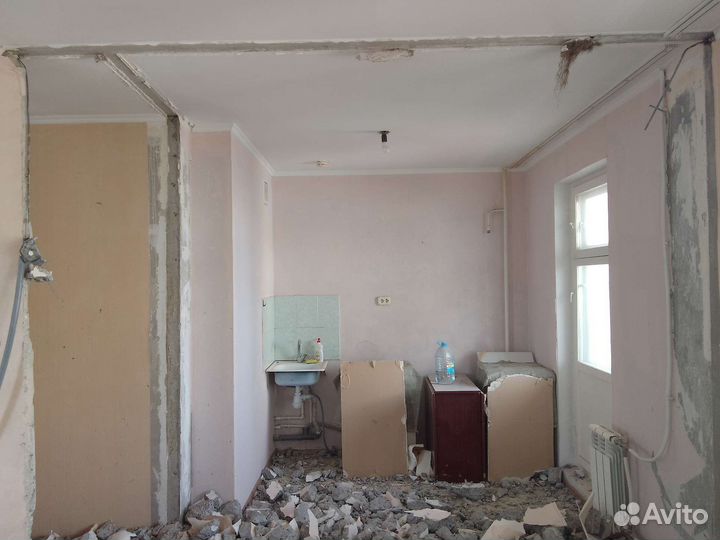 Демонтаж алмазная резка, слом стен потолков, полы