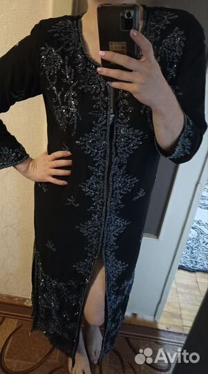 Халат женский прозрачный ручная работа