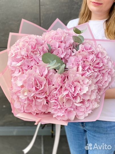 Букет цветов гортензия к 1 сентября