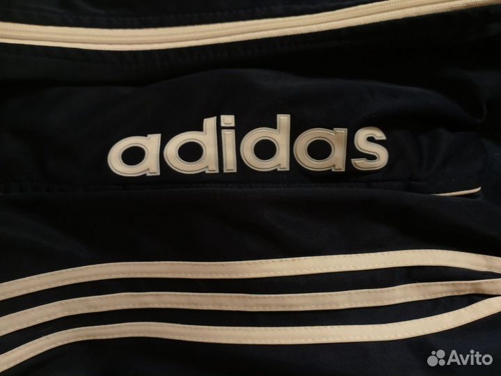 Мужская олимпийка adidas синяя винтаж