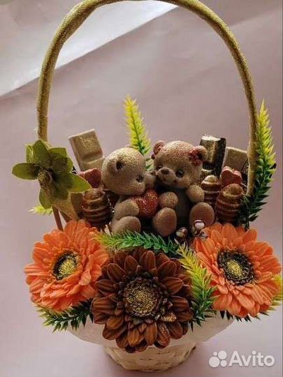 Яркая композиция из мыльной основы