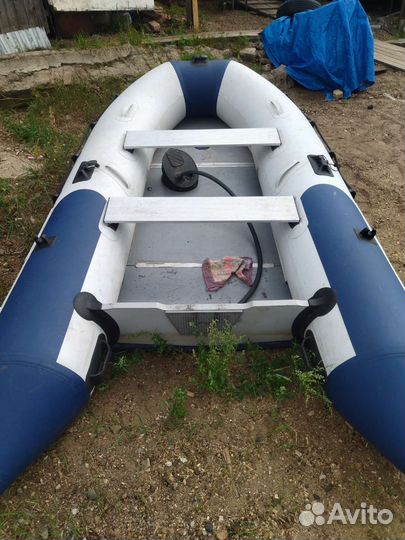 Надувная лодка пвх бу с мотором