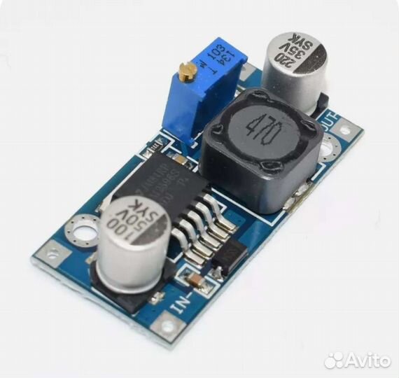 Регулируемый понижающий модуль LM2596