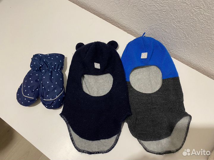 Шапка шлем для мальчика 46 48