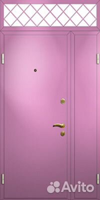 Железные двери двухстворчатые