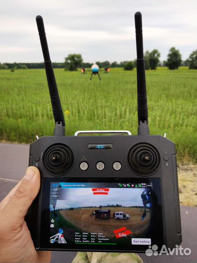 Обработка, опрыскивание полей дронами, десикация