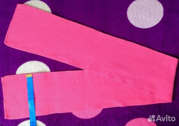 Шарф детский: ярко розовый и розовый с балериной