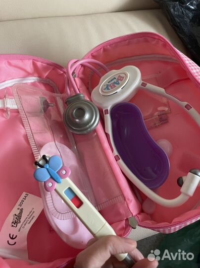 Кукла пупс baby born доктор с набором