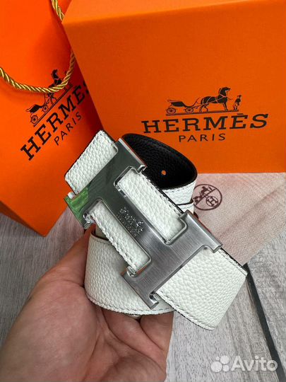 Мужской кожаный ремень Hermes