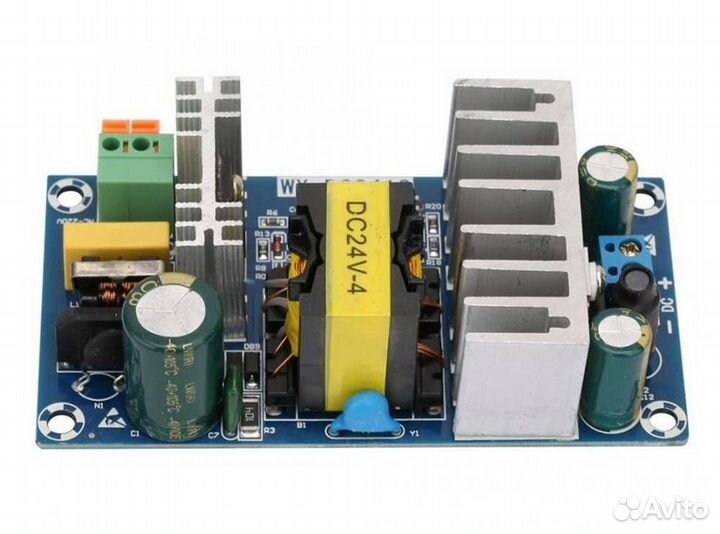 Импульсный AC-DC блок питания WX-DC2412, 24V 4A