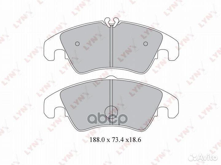 Колодки тормозные дисковые перед BD1219 LYN