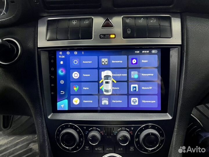 Mercedes w203 android магнитола