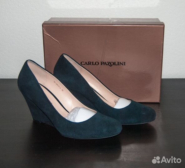Туфли замшевые синие Carlo Pazolini 40 размер