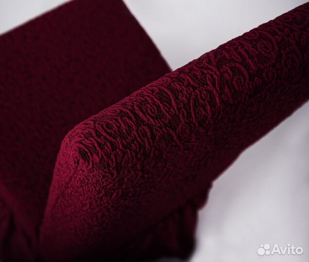 Чехлы на стулья со спинкой 2 шт набор, Бордовый