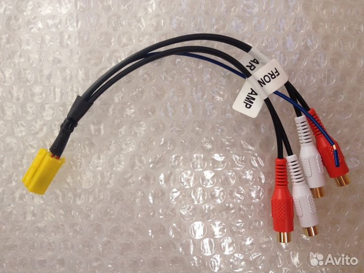 Переходник с mini iso в OBDii(2), тюльпан rca