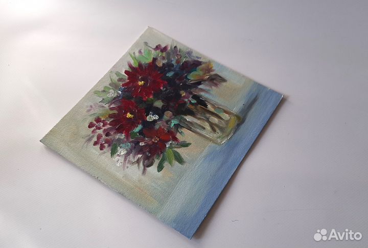 Букет летних полевых цветов. Картина Маслом 20\20