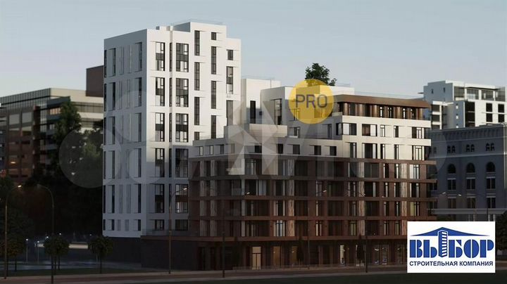 2-к. квартира, 69 м², 8/12 эт.