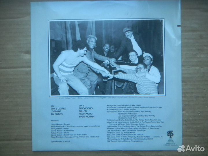 Dizzy Gillespie/New Faces US GRP In/Sl 85 EX+/EX+