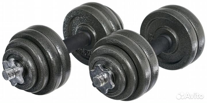 Набор гантелей Bradex 30 кг + гриф для штанги