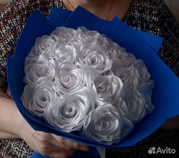 Букет из атласных лент