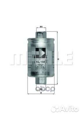 Фильтр топливный daewoo nexia/espero KL158 Mahl