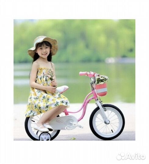 Велосипед royal baby little swan 18 розовый бу