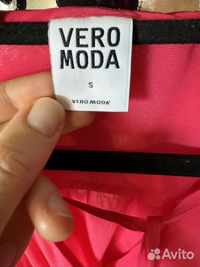 Блузка розовая прозрачная, 42-44 р