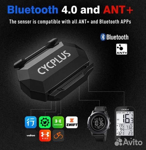 Новые Bluetooth датчики каденс/скорости (2шт)