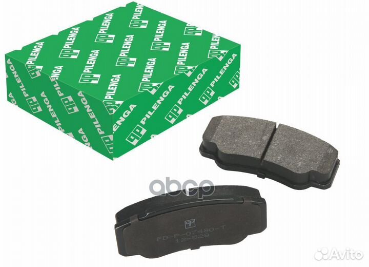 Колодки тормозные дисковые усиленные зад, прав
