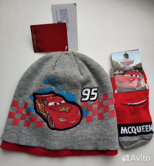 Шапка Тачки + носочки Тачки