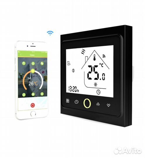 Умный терморегулятор для водяного теплого полаWiFi
