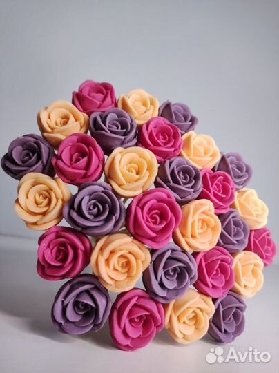 Букет - 29 Роз из Белого Шоколада