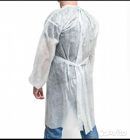 Халат одноразовый из нетканного материала