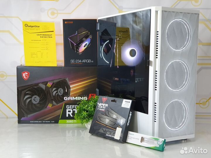 Игровой пк Ryzen 7 5700X, RTX 3060 Ti