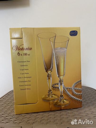 Бокалы для шампанского богемия