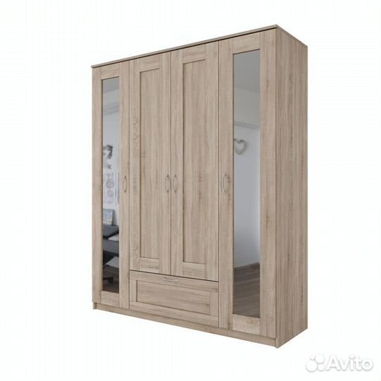 Сириус шкаф комбинированный 4 двери и 1 ящик