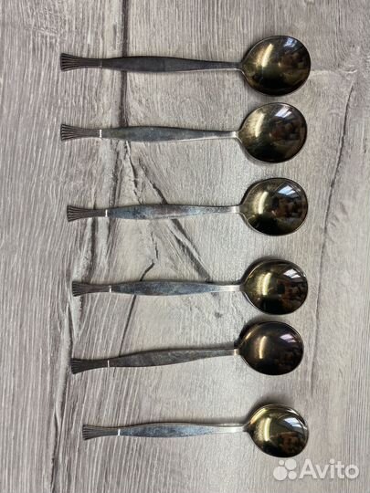 Набор чайных ложек СССР мельхиор