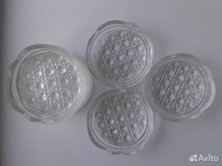 Селедочница, розетки, рюмки СССР, стекло