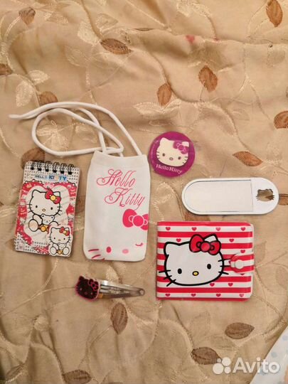 Hello Kitty (карты, кошелёк, шнурки, заплатки)