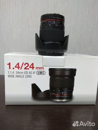 Объектив Samyang MF 24mm f/1.4 ED AS UMC Sony A